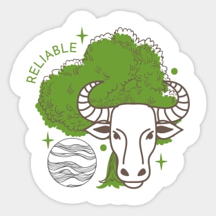 Taurus - zodiac designs for t-shirts Sticker